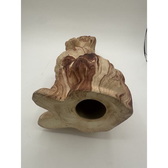 VTG Large 14" Pine Scented Pottery Colorado Poodle Statue Figure Brown Glaze - Picture 9 of 10